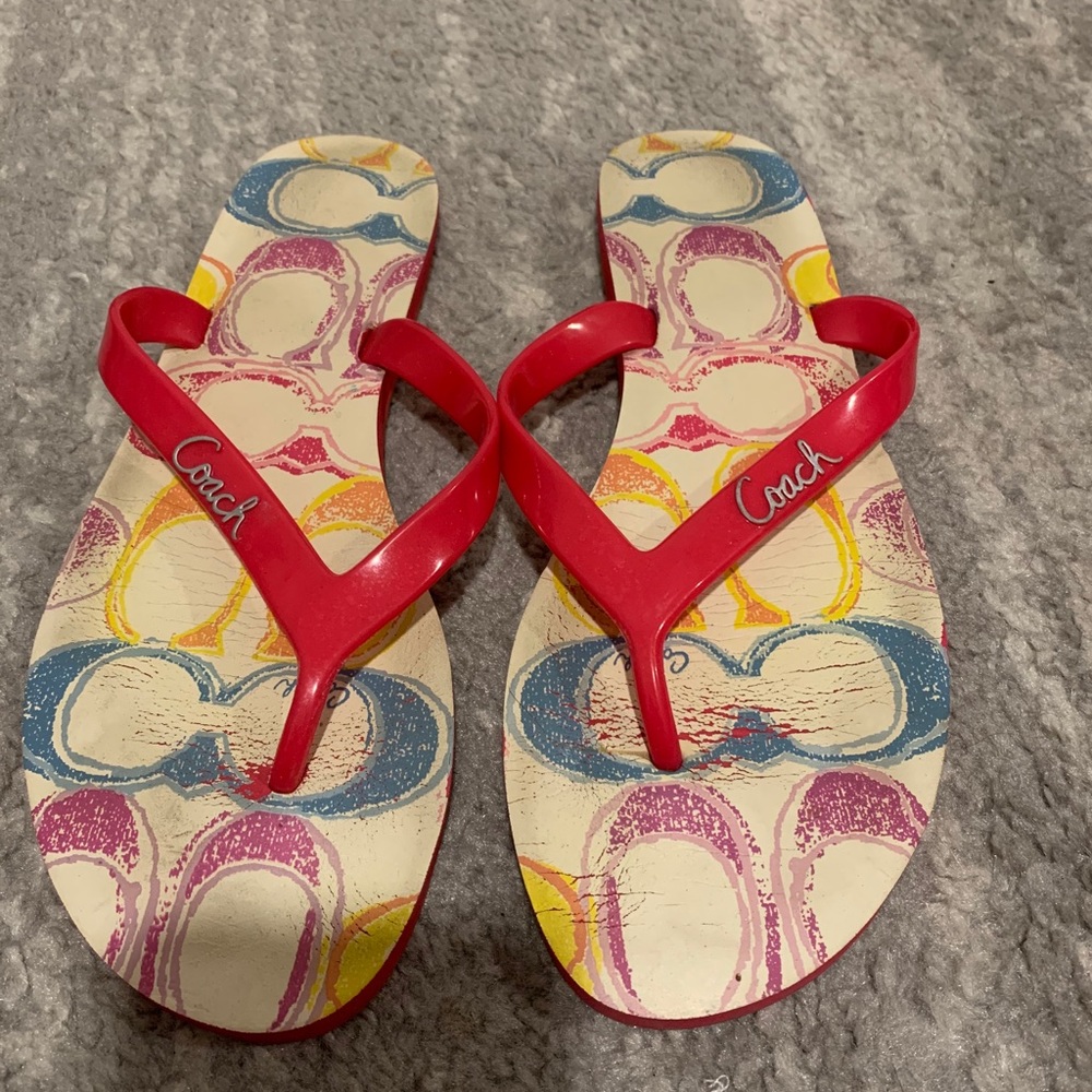 Coach flip flops